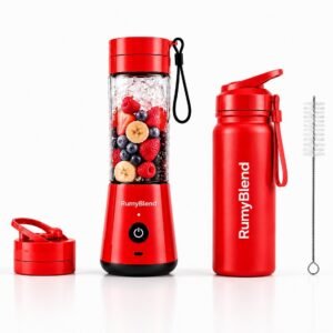 RumyBlend Premium Combo – portable blender with premium sipper and cleaning brush