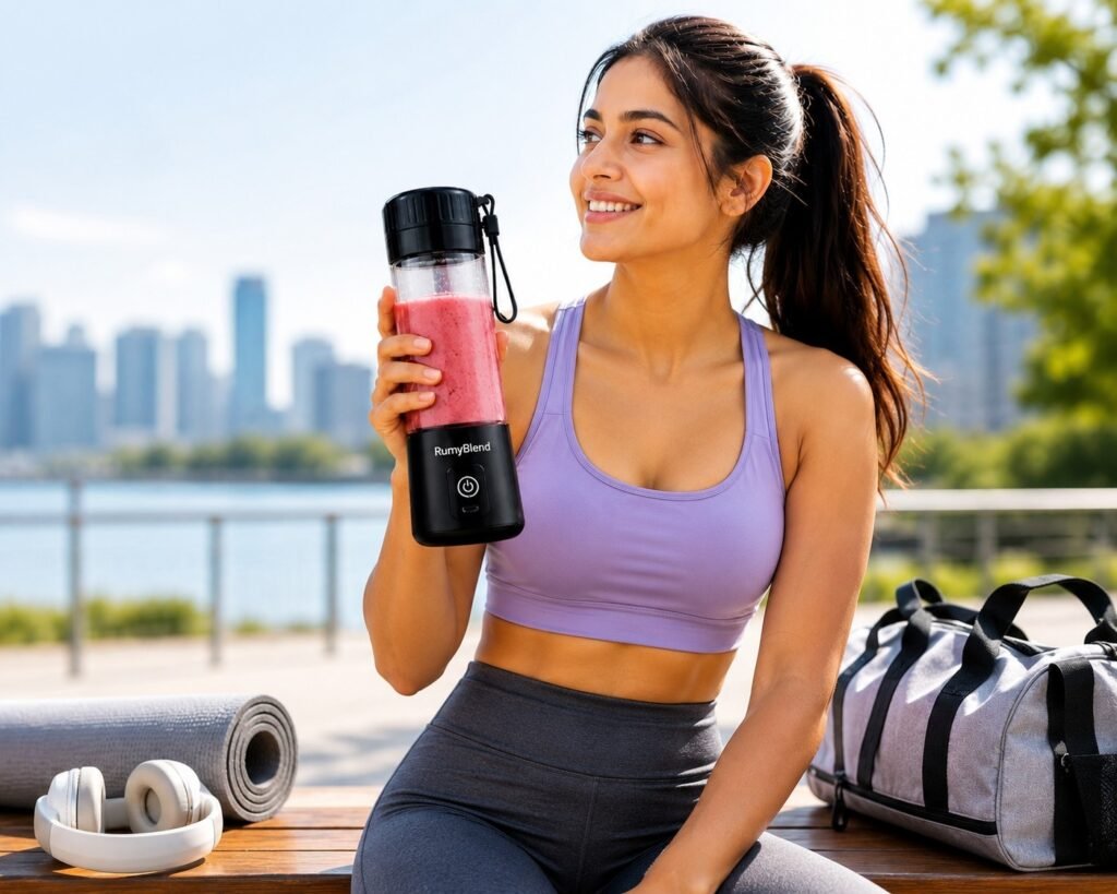 RumyBlend portable blender for gym protein shakes and smoothies